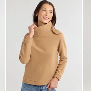 Dudley Stephens Camel Park Slope Fleece Turtleneck